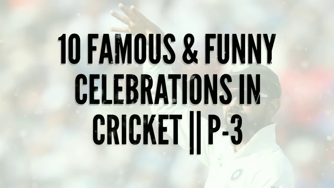 10_Funny Celebration in cricket ever - YouTube