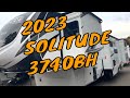 NEW 2023 GRAND DESIGN SOLITUDE S-CLASS 3740BH 5TH WHEEL BATH &amp; A HALF Dodd RV WALKTHR0UGH Bunk Beds