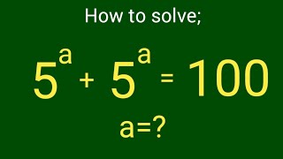 USA OLYMPIAD EXPONENTIAL EQUATION: SOLVE FOR 'a'