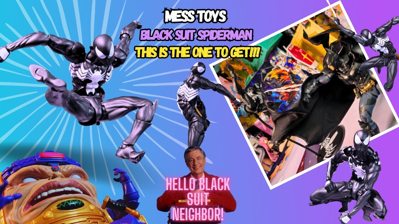 FORGET HASBRO, BUY THE KNOCK OFF!!! Mess Toys Black Suit Spiderman 