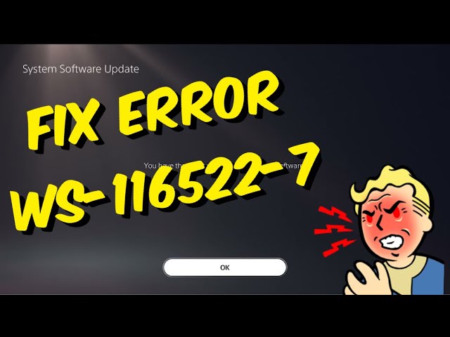 How To Fix PS5 Error WS-116522-7 - YouTube