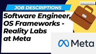 Software Engineer, OS Frameworks - Reality Labs | Meta screenshot 5