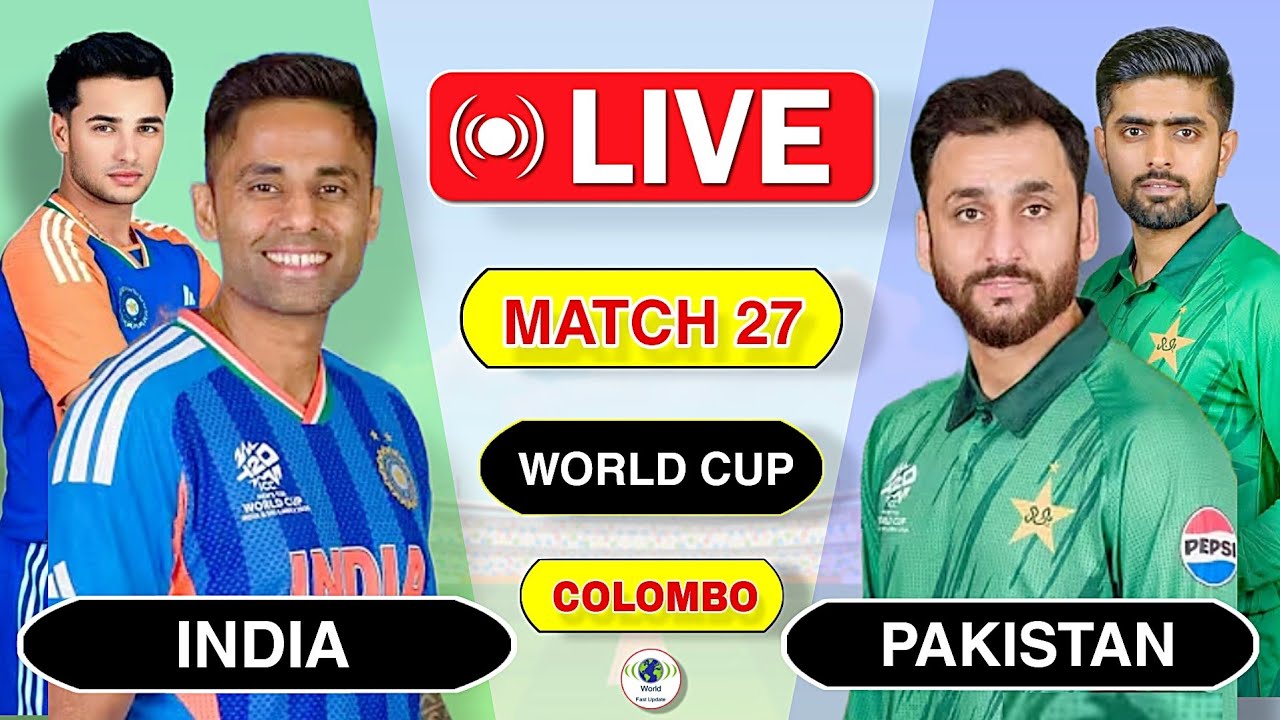 🔴  Pakistan vs India T20 World Cup Match 2026 | Pak vs Ind Today Match | Score Commentary