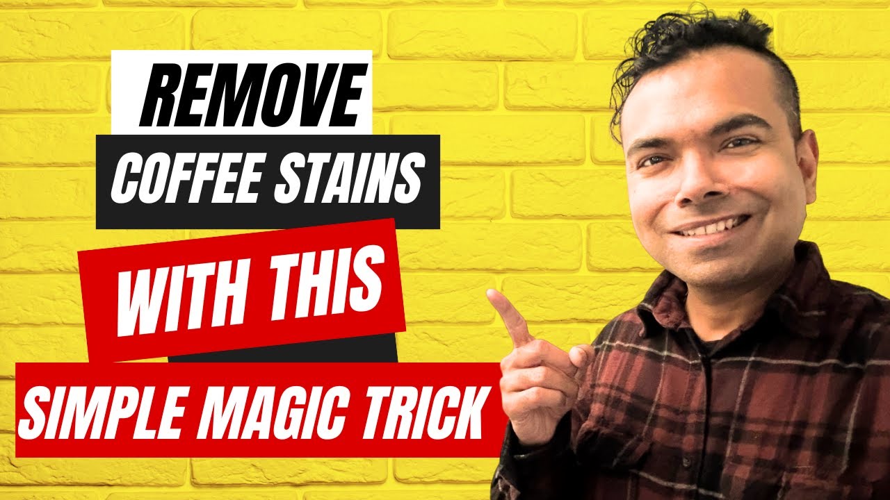 HOW TO REMOVE COFFEE STAINS WITH A MAGIC ERASER DIY 🫘 YouTube