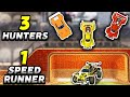 Rocket League Speedrunner VS 3 Hunters