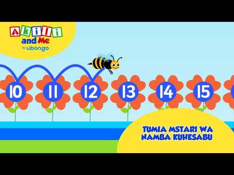 Tumia mstari wa namba kuhesabu | Akili and Me