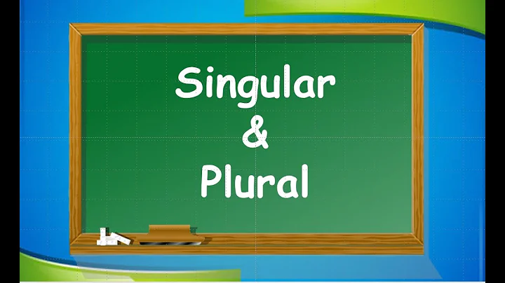 How do you use singular and plural in a sentence? (2025)