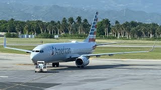 UN BOEING 737 DE AMERICAN AAIRLINES OPERANDO EN EL AEROPUERTO | #americanairlines #boeing #aviation