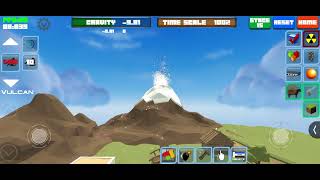 Cube Physics Volcano Eruption
