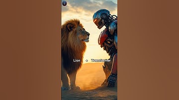 "Lion vs Transformer – Epic AI-Generated Showdown#shortsfeed #ai #hybrid #theboys #hybridanimals