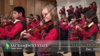 Young 'Strings' celebrate the season