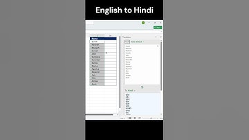 English to Hindi Translate in Excel  #exceltips #exceltricks #excel