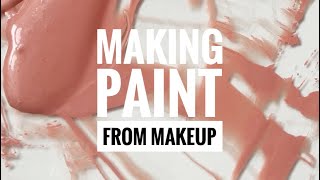 Making Watercolour Paint From Makeup #shorts