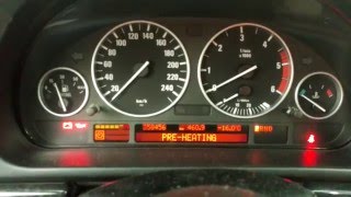 BMW E39 530d cold start on -16°C