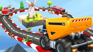 أفلام كرتون|من اروع ألعاب الشاحنات_محاكاة شاحنة للسيارات سباق للأطفال الصغار_ألعاب سيارات أطفال screenshot 1