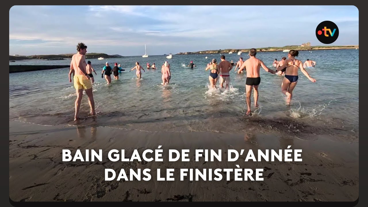 Ils bravent le froid pour un dernier bain en cette fin d'année