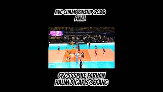 Crossspike farhan halim di garis serang . #volleyball #volleyballworld #volleyballplayer #farhan