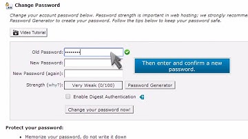 10) How to change your cPanel password by Gecko Websites