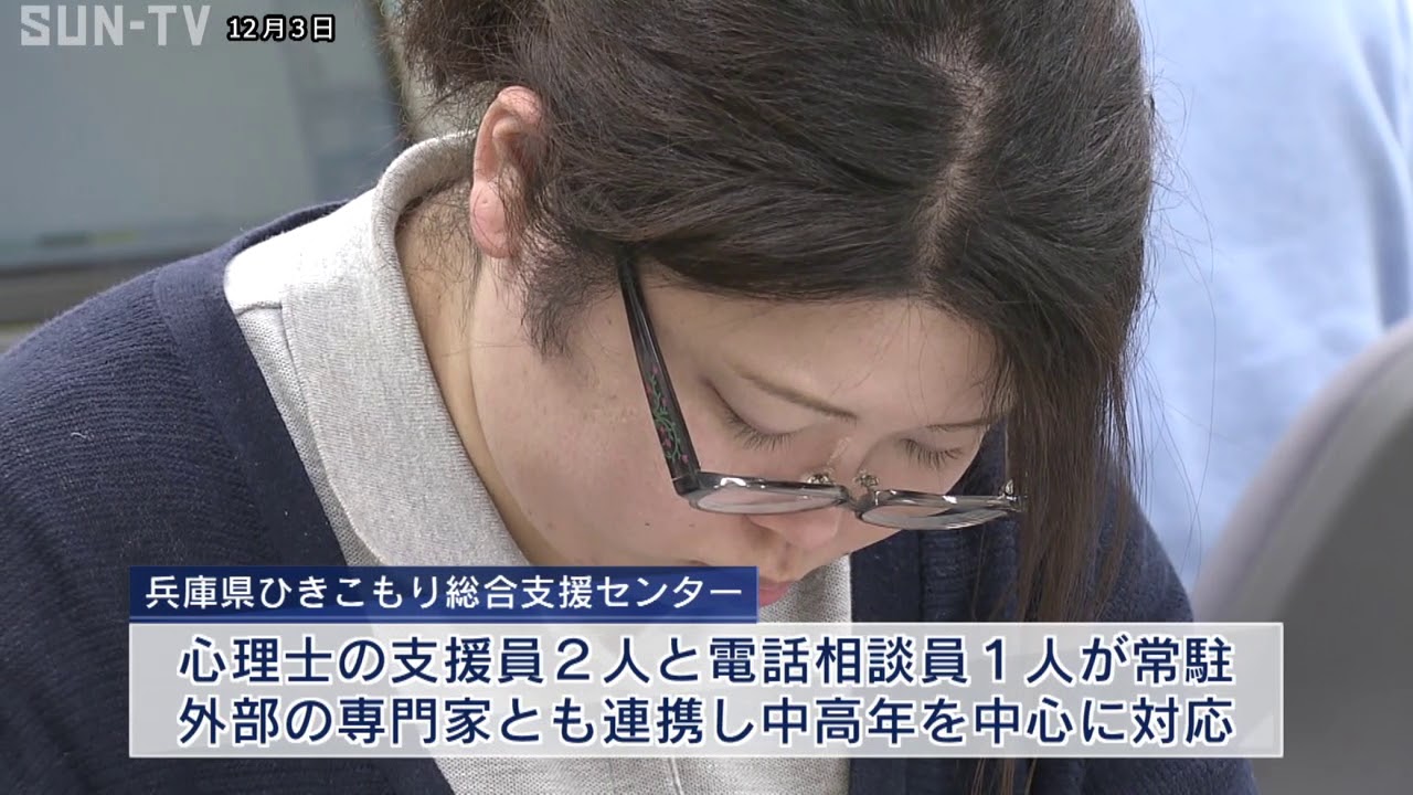 中高年の ひきこもり 支援 兵庫県ひきこもり総合支援センター 開設 Youtube