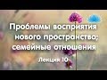 Софоос. Лекция 10. Проблемы восприятия нового пространства; семейные отношения.