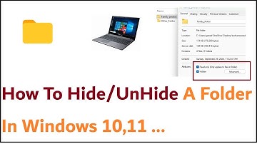 How To Hide/UnHide A Folder In Windows 10,11 PC