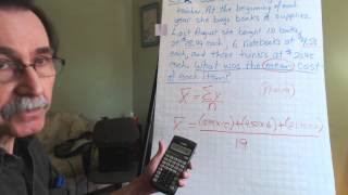 Statistics 4 - Weighted Mean - Example
