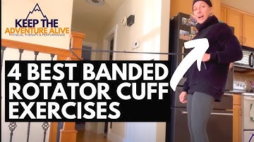 4 BEST Rotator Cuff Exercises with a Resistance Band | Shoulder Pain Relief with Dr Alyssa Kuhn