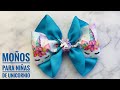 Como hacer moños para niñas de unicornio/lazos para niñas de unicornio