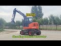 Wheeled excavators can cross more road obstacles