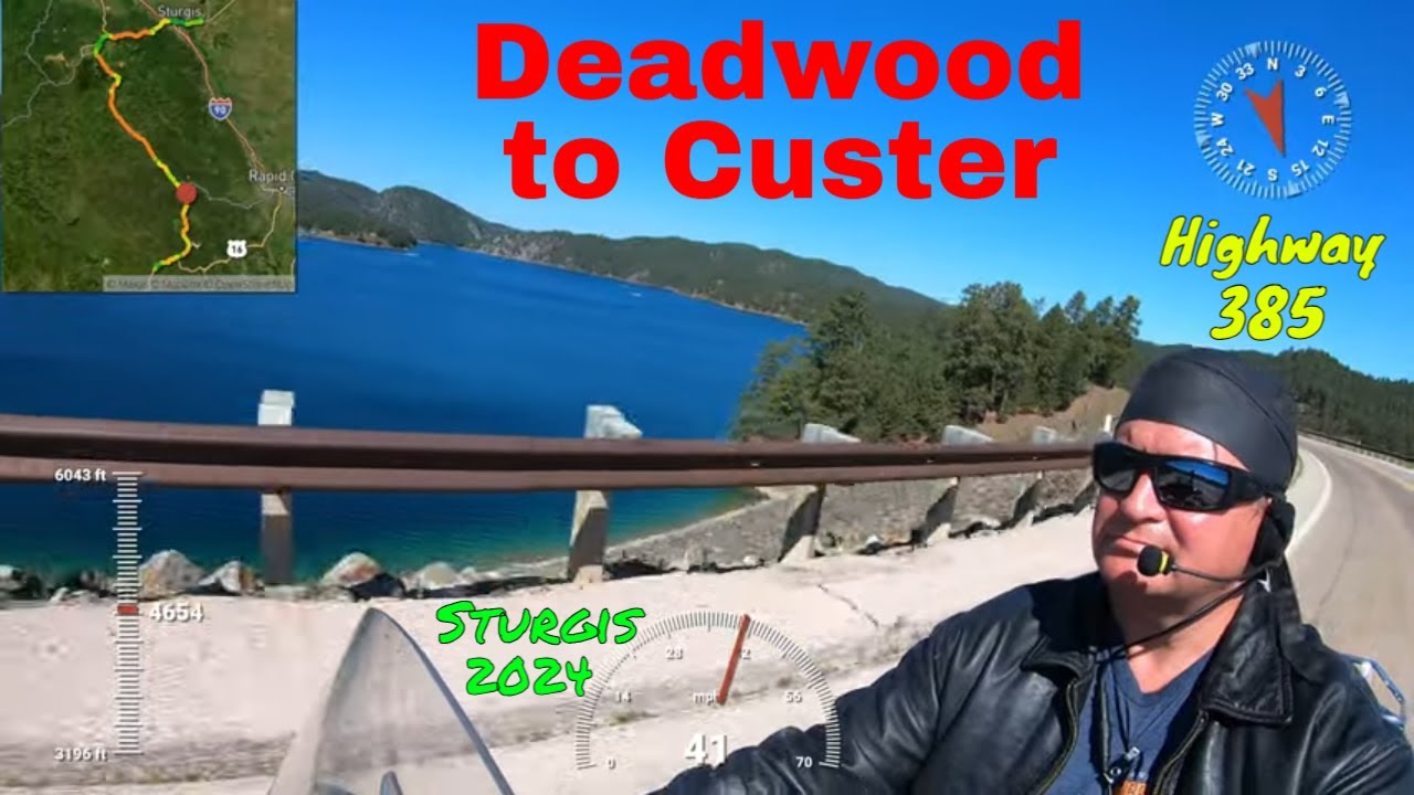 Deadwood to Custer Motorcycle Ride on 385 / Sturgis Motorcycle Rally ...