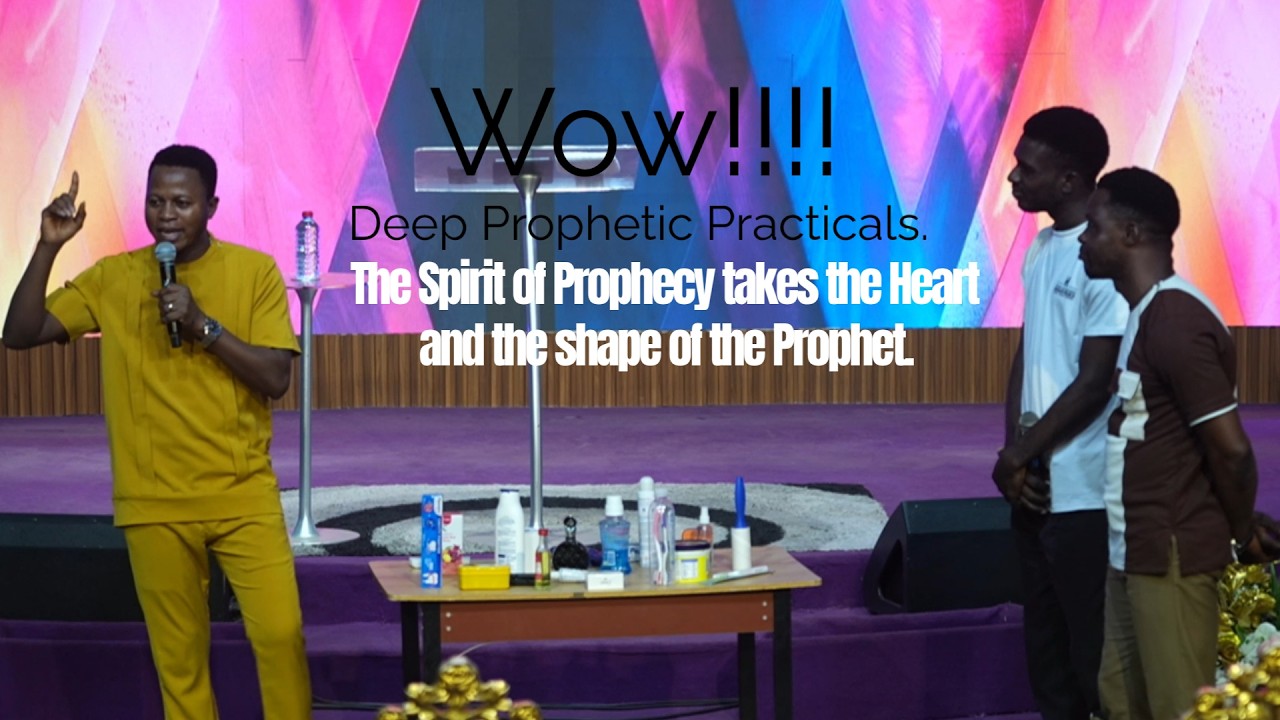 Wow!!!!Deep Prophetic PracticalsThe Spirit of Prophecy takes the Heart and the shape of the Prophet.
