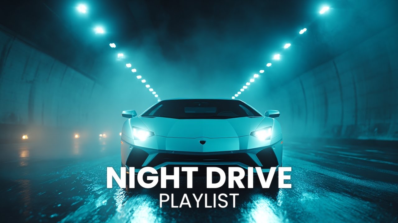 Night Drive Through Neon Highways With Dark Wave