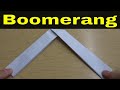 How To Make A Paper Boomerang Easily-Tutorial