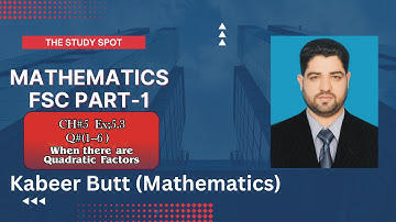 CH#5| Partial Fraction Ex;5.3 Q#|1,2,3,4,5,6 Class | Fsc/ICs Mathematics Part-1