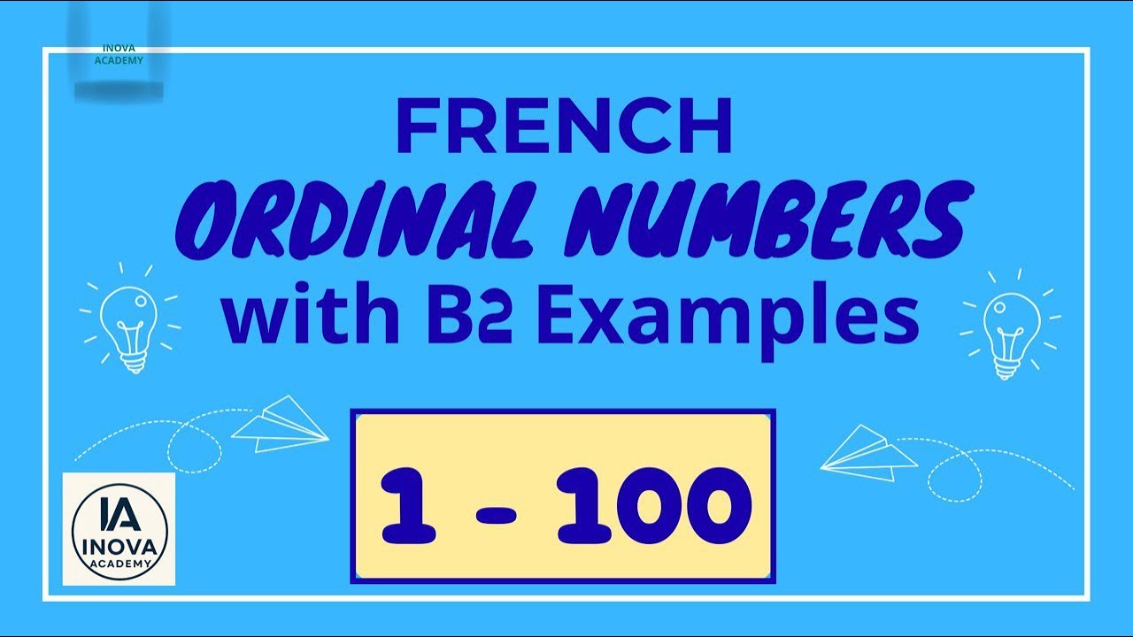 French Ordinal Numbers 1-100 with B2 Examples | Learn French Easily