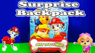 Assistant Looks Inside the Paw Patrol Surprise Backpack
