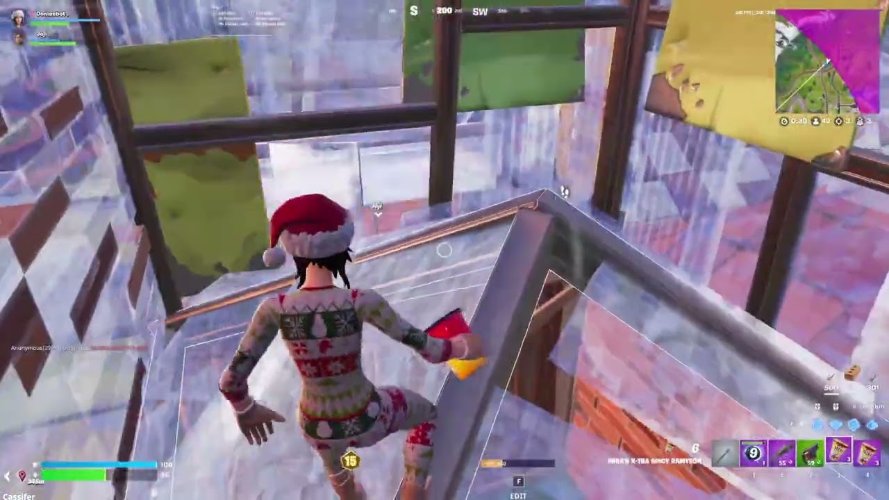 Питербота задевает Дони в мини-чемпионате (оба вида от первого лица)