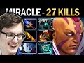 Anti-Mage Dota Gameplay Miracle with Disperser and 27 Kills