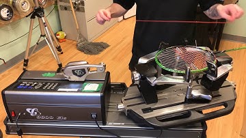 Time Lapse: How to String a Yonex Voltric Flash Boost Badminton Racquet