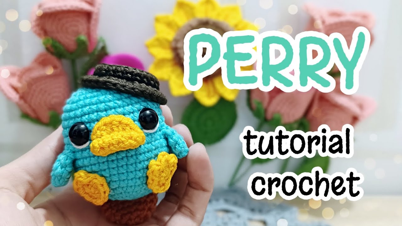 PERRY el ornitorrinco - crochet tutorial amigurumi facil y rápido 😍