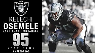 Oakland raiders offensive lineman kelechi osemele comes in at #95 on
the top 100 players of 2017 list as voted by his peers. subscribe to
nfl: http://j.mp...