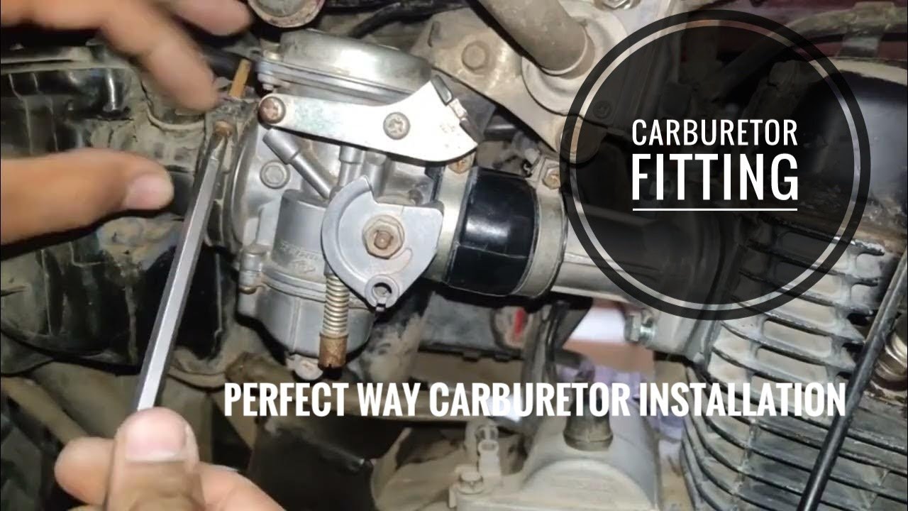 carburetor fitting perfect way carburetor installation honda shine part