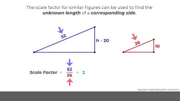 MobiusMath Assignment Video - 8.G.A.4 - Find the Length of Unknown Sides in Similar Triangles