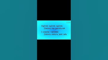 Thumbnail of Ogórek wąsaty - Fasolki & Natalia Kaim #Shorts #muzyka #karaoke #cover #music #song