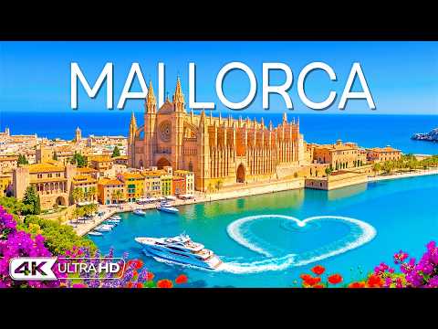[4K] Mallorca 🇪🇸 Majestic Palma Cathedral, Alcudia Old Town & Mediterranean Escape