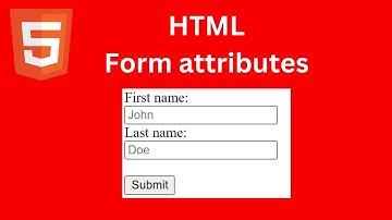 HTMl Forms (HTML tutorial #13)