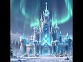 AI Generated Ice Castle Beneath the Northern Lights | Magical Winter❄️🏰 #creativeai #BlackDemonIndia