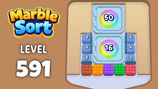 Marble Sort level 591 walkthrough solution 