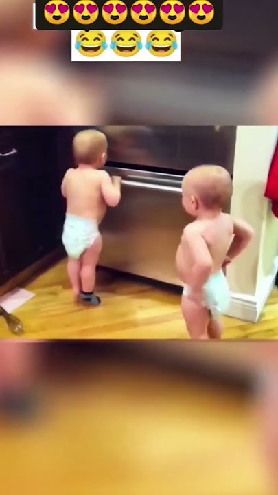 Bayi kembar lucu berbicara #shorts #shortsfeed #cute #baby #trending #cutebaby #twins #funnybaby