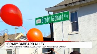 Lawrenceburg names alley after high school student who passed from cancer